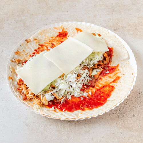 Tortilla z żółtym serem