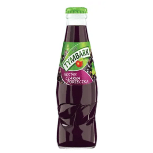 Tymbark Czarna porzeczka nektar 200 ml butelka twist off