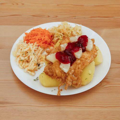 Filet z kurczaka z ananasem i żurawiną