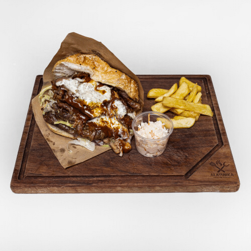 Doner Kebap w tureckim chlebie