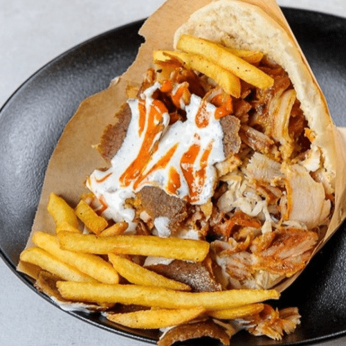 Kebab gruby amerykańskie w bułce