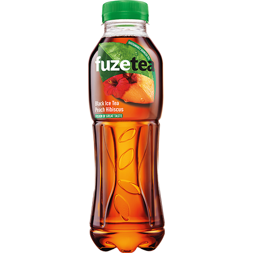 FuzeTea brzoskwiniowa z czarną herbatą i hibiskusem 0,5l