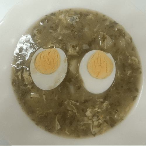 Zupa szczawiowa z jajkiem