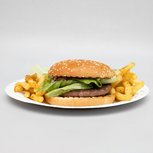 Hamburger zestaw z frytkami