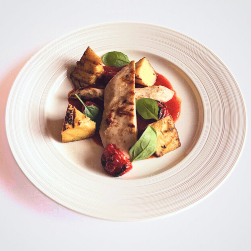 Grillowana pierś z kurczaka w zestawie