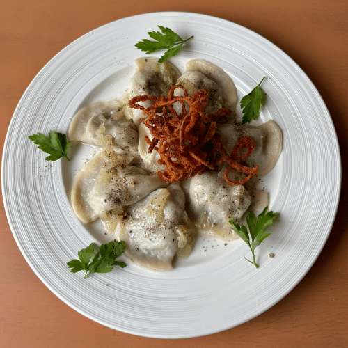 Pierogi z kapustą i grzybami