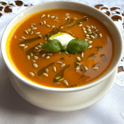 Rozgrzewający krem z dyni