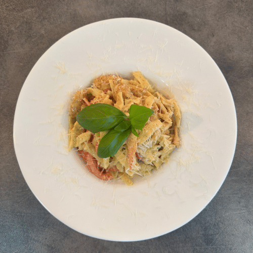 Tagiatelle z kurczakiem i papryką