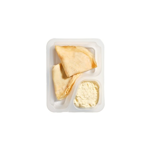 Naleśniki z waniliowym twarożkiem i pieczonymi jabłkami z cynamo