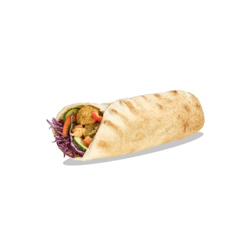 Vegan rollo w chlebie arabskim