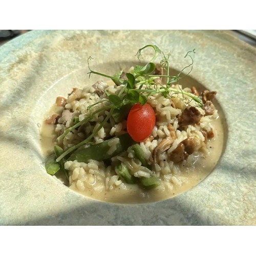 Risotto z kurkami i mostkiem wołowym D/W
