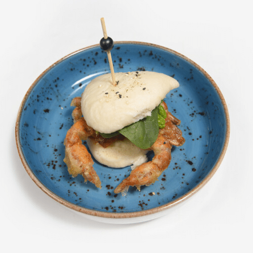 Bao burger z krabem