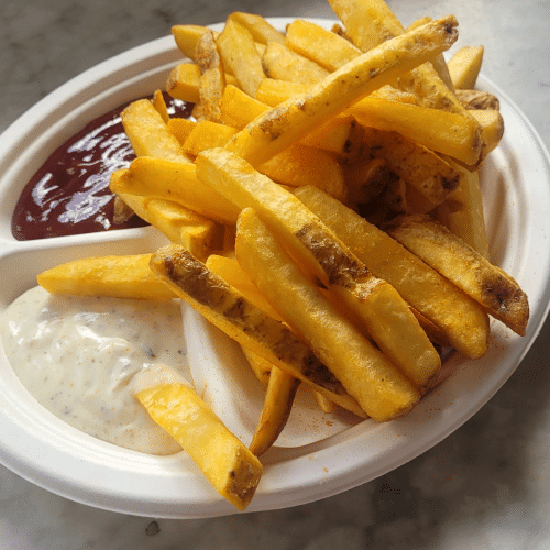 Frytki belgijskie ze skórka  duża porcja