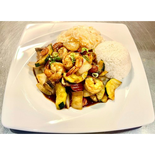 Krewetki w sosie hoisin