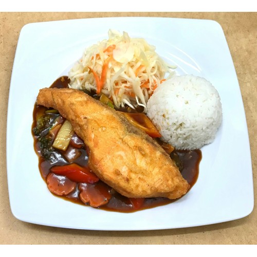 Łosos w sosie teriyaki