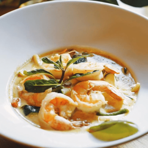 Curry po Tajsku z krewetkami