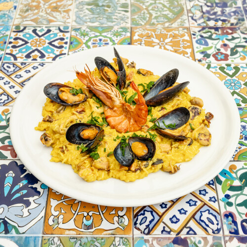 Riso ai frutti di mare alla zafferano 200 g