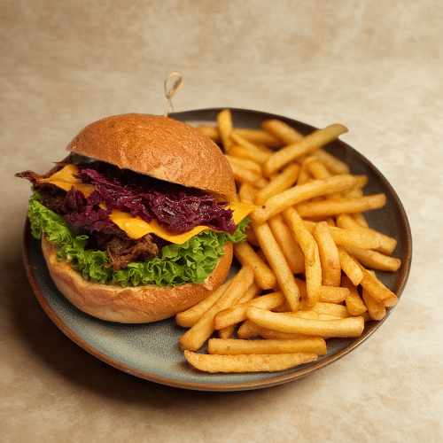 Burger Pulled Beef Wołowina