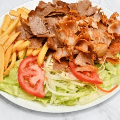 Zestaw kebab na talerzu klasyczny