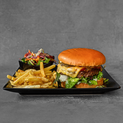 Chrzan Burger - Frytki