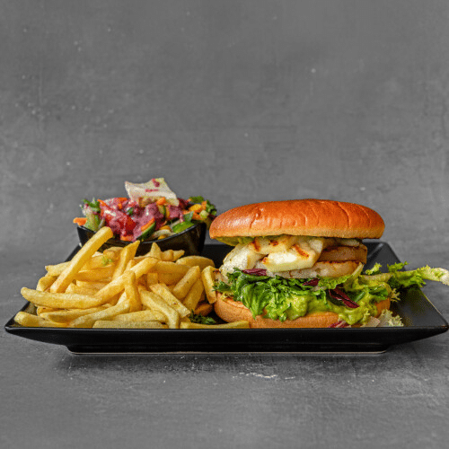 Vege Burger - Frytki