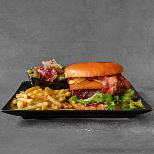 Burger z Żurawiną - Frytki