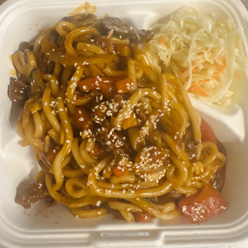 Makaron udon z cielęciną