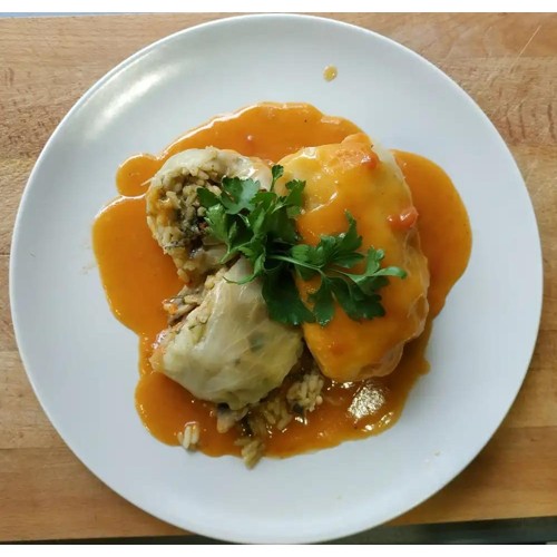 Gołąbki z ryżem i pieczarkami 250 gr.