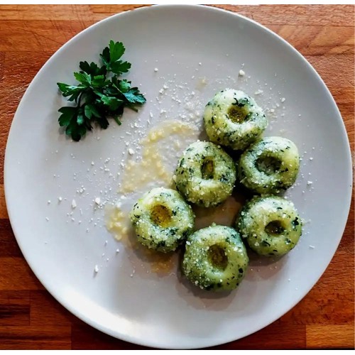 Zielone kluski z masłem i parmezanem 200g