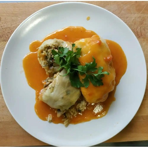 Gołąbki z ryżem i pieczarkami 500 gr.