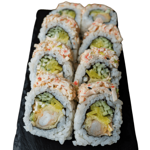 California maki gold Krewetka + sałatka surimi 8 szt.