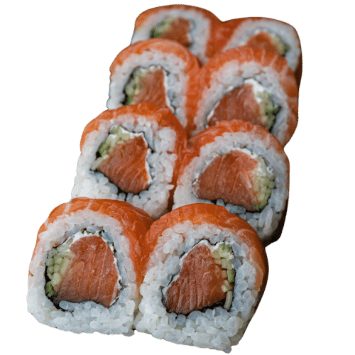 California maki gold - Podwójny łosoś (8szt.)