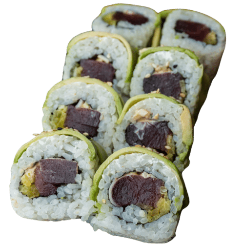 California maki gold - Tuńczyk + awokado (8 szt.)