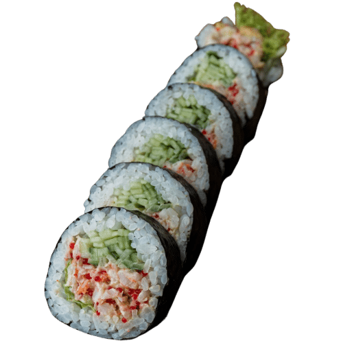 Futomaki (6 szt.) Sałatka z krewetek, ogórek