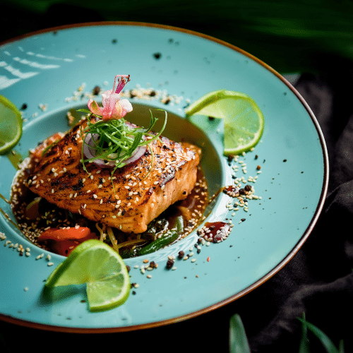 Łosoś Teriyaki