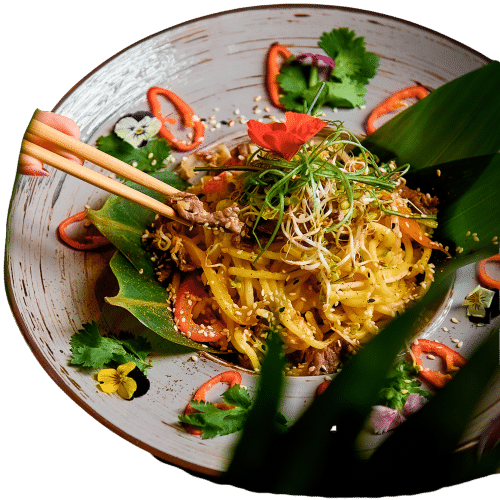 Smażony makaron ramen