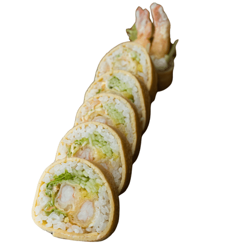 Tamago maki - Krewetka w tempurze (6 szt.)