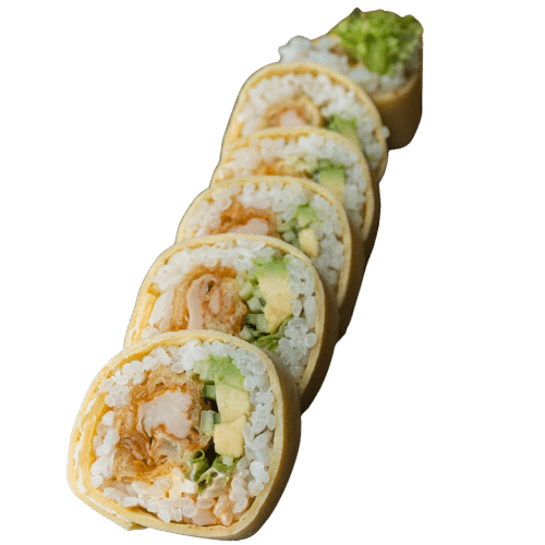 Tamago maki - Kurczak w tempurze (6 szt.)
