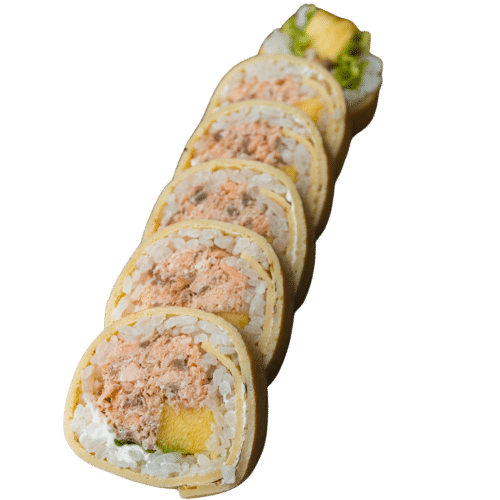 Tamago maki - Łosoś pieczony (6 szt.)