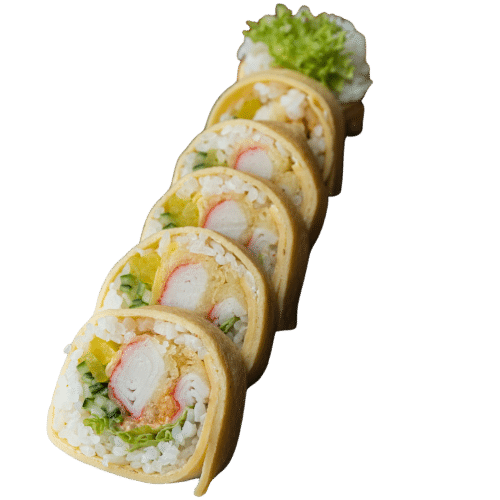 Tamago maki - Paluszek krabowy w tempurze (6 szt.)