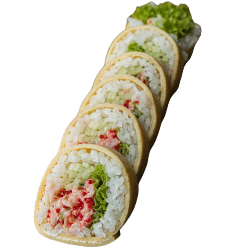 Tamago maki - Sałatka z krewetek (6 szt.)