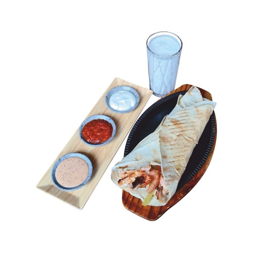105 - PITA KRAFT KEBAB Z KURCZAKA [MEGA + AYRAN]