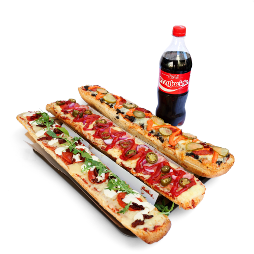 Zestaw 3 dużych zapiex - Coca-Cola 0,85l za Free