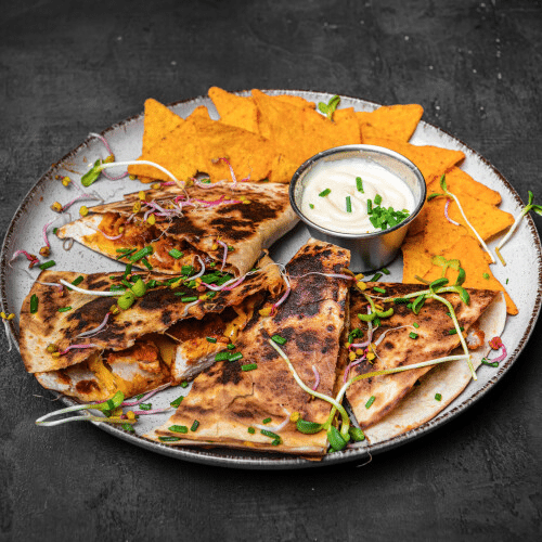 Quesadilla cheese & BBQ