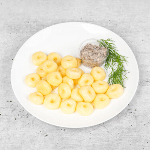 Kluski śląskie z sosem grzybowym 250g