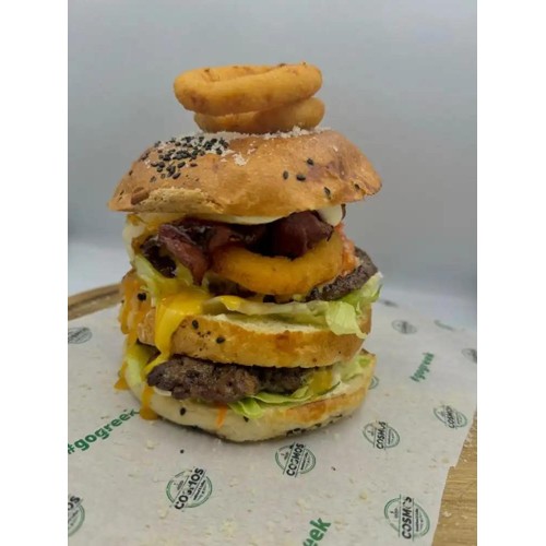 Hangover burger z podwójnym mięsem