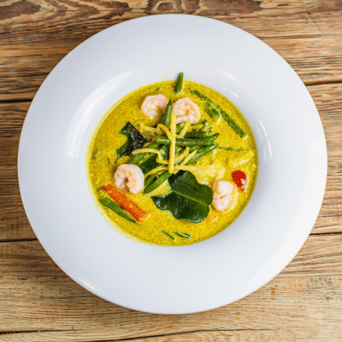 Zielone curry z warzywami