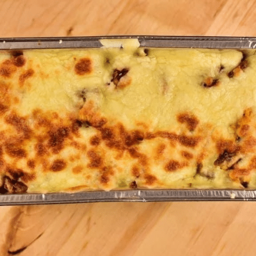 Kebab zapiekany z serem mozzarella