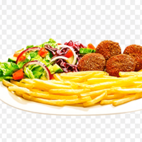 Falafel na talerzu
