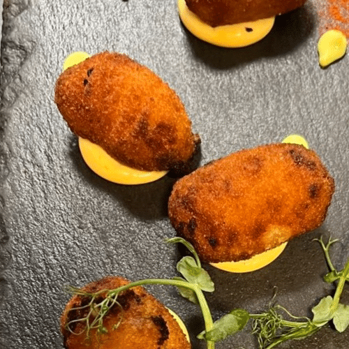 Croquetas de bacalao ypimientos de Piquillo 6 uds.